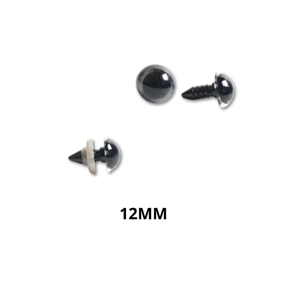 Ojos De Seguridad Brillantes – 60 Unidades, 6 Colores, 12 Mm, Ideales Para Manualidades, Crochet Y Juguetes